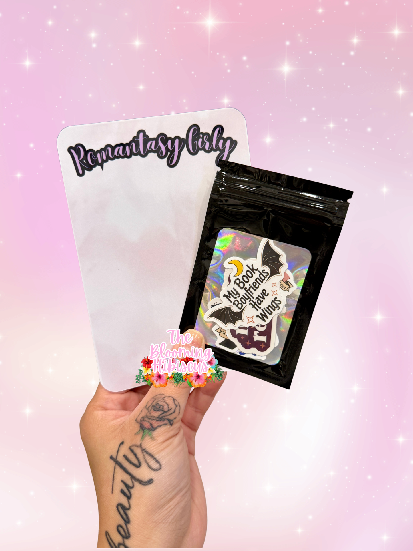Laminated E-reader Insert + Sticker Set (CUSTOM)