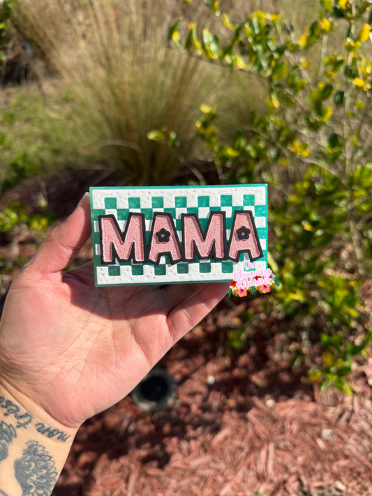 Checkered Mama Freshie