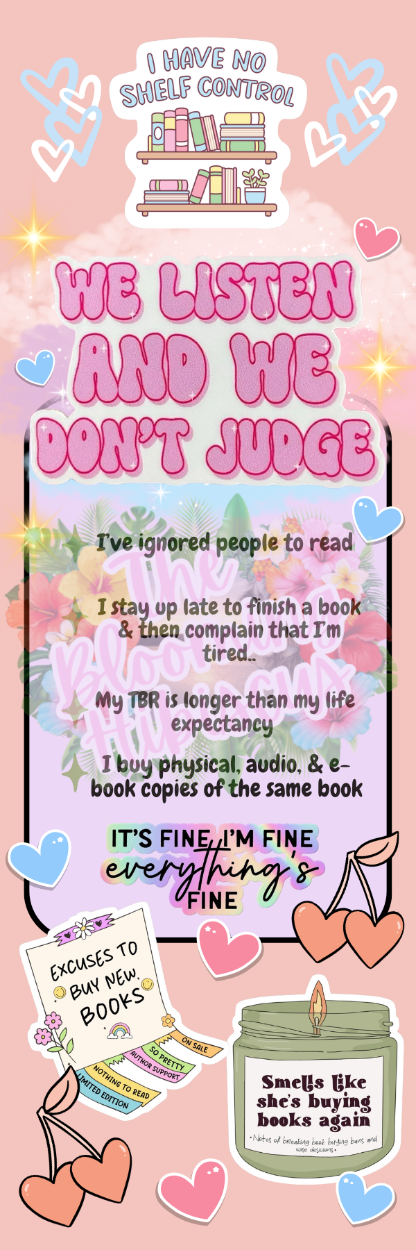 Laminated TBH Created Bookmarks